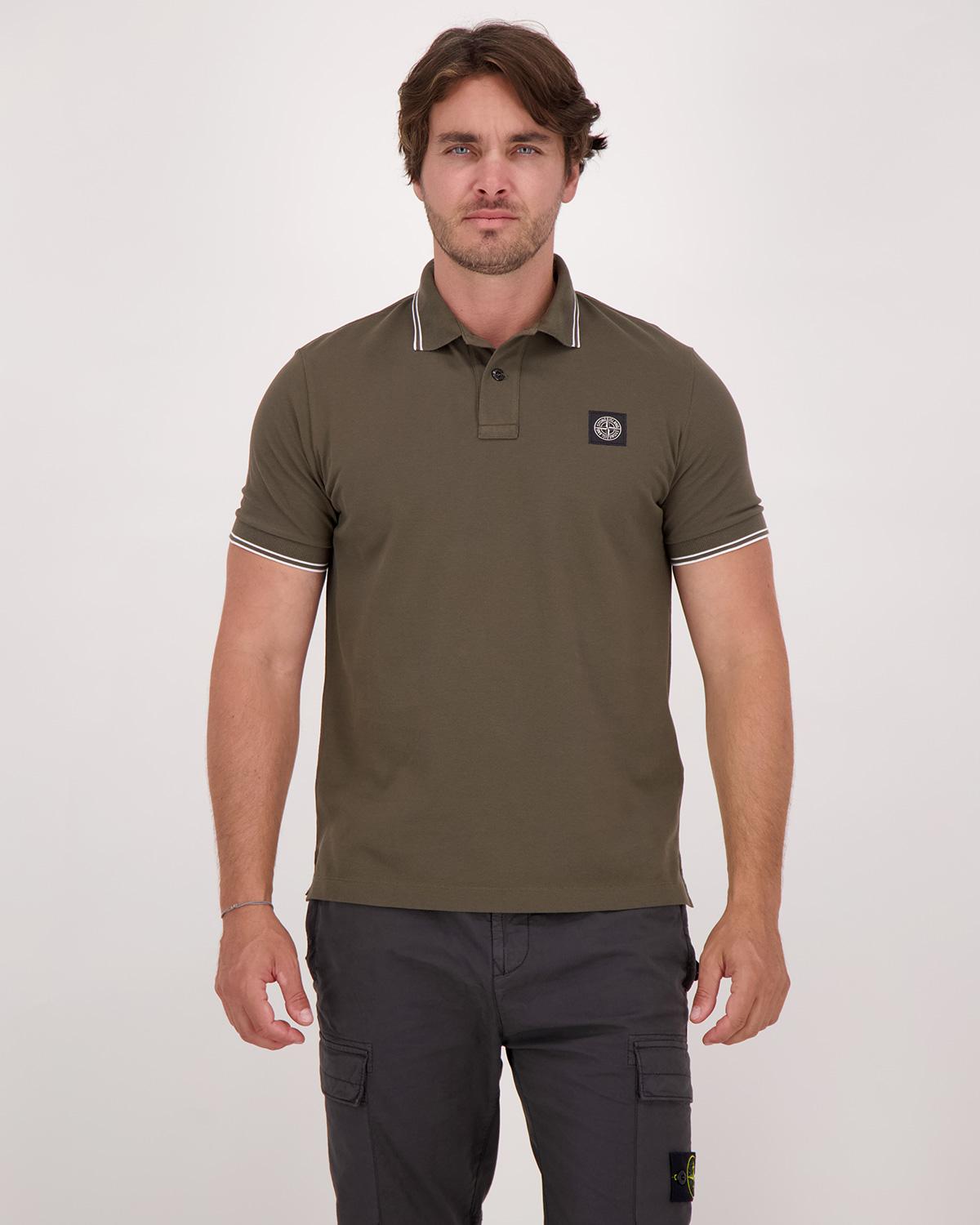 POLO STONE ISLAND 22000-07 S0018 0054  VERT MILITAIRE