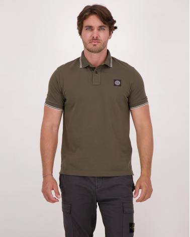 POLO STONE ISLAND 22000-07 S0018 0054  VERT MILITAIRE