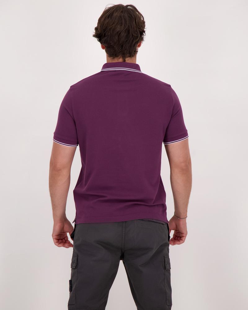 POLO STONE ISLAND 22000-07 S0018 0017 BORDEAUX