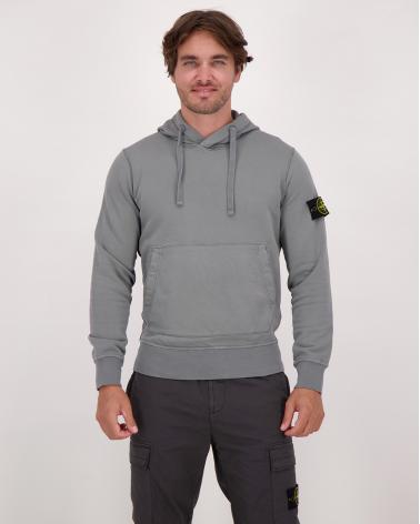SWEAT HOODIE STONE ISLAND 6100062 006B CIMENT GRIS