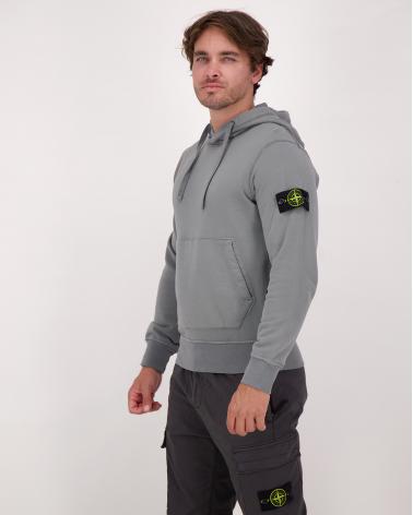 SWEAT HOODIE STONE ISLAND 6100062 006B CIMENT GRIS