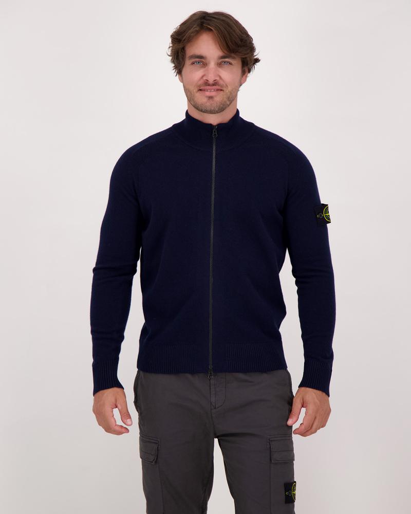CARDIGAN STONE ISLAND ZIPPÈ 5100044 0020 MARINE