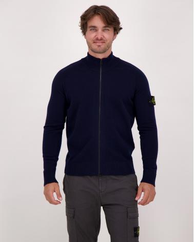 CARDIGAN STONE ISLAND ZIPPÈ 5100044 0020 MARINE
