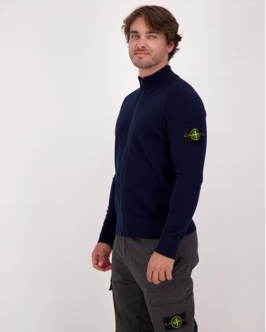 CARDIGAN STONE ISLAND ZIPPÈ 5100044 0020 MARINE