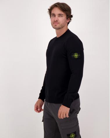 PULL STONE ISLAND COL ROND 5100071 C4 0029 NOIR