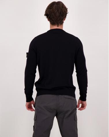 PULL STONE ISLAND COL ROND 5100071 C4 0029 NOIR