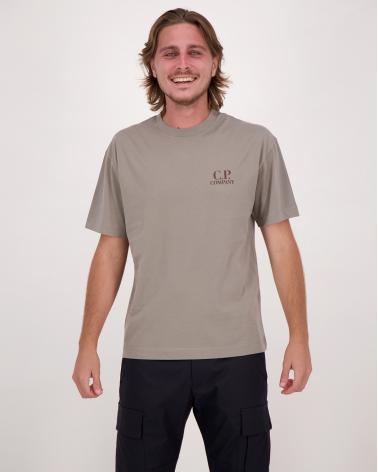 TEE SHIRT CP.COMPANY 103A 356 FALLEN ROCK-TAUPE
