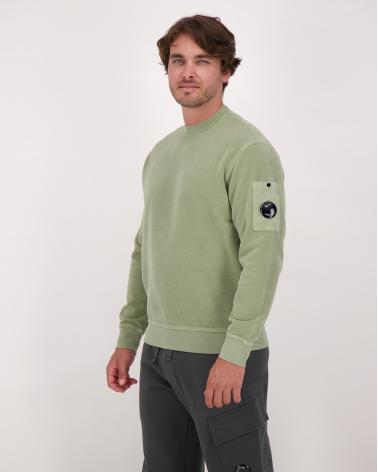 SWEAT CP.COMPANY BRUSHED EMERIZED S249 612 SEAGRASS VERT