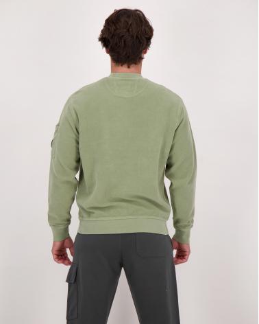 SWEAT CP.COMPANY BRUSHED EMERIZED S249 612 SEAGRASS VERT