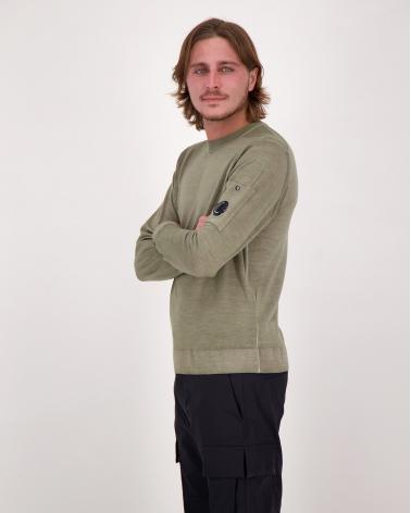 PULL CP.COMPANY MERINOS KN024A 356 FALLEN ROCK TAUPE