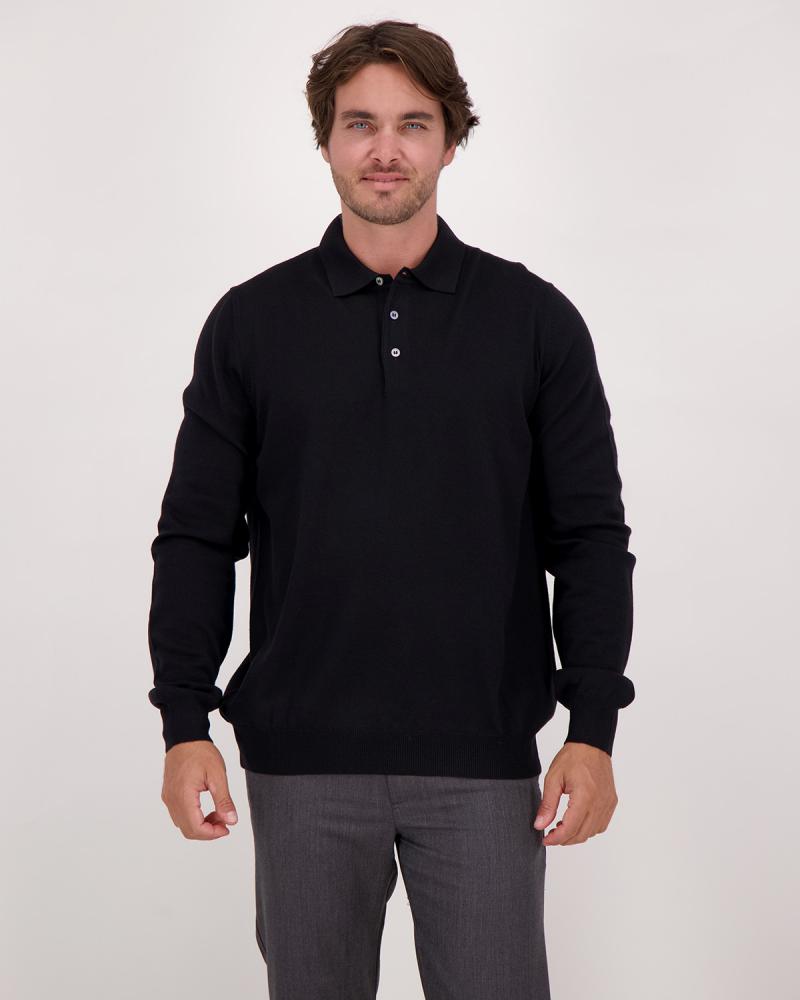 MAILLE POLO GRAN SASSO NOIR