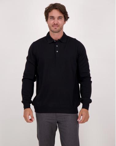 MAILLE POLO GRAN SASSO NOIR