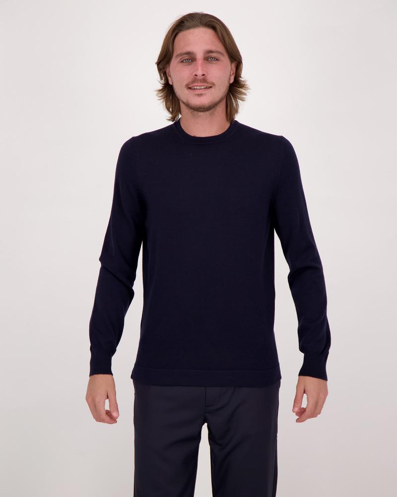 PULL COL ROND GRAN SASSO ATHLEISURE MARINE