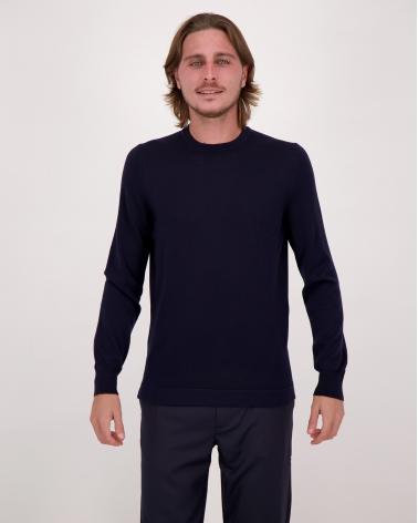PULL COL ROND GRAN SASSO ATHLEISURE MARINE