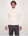 PULL GRAN SASSO  COL MONTANT POLO ZIP  BLANC