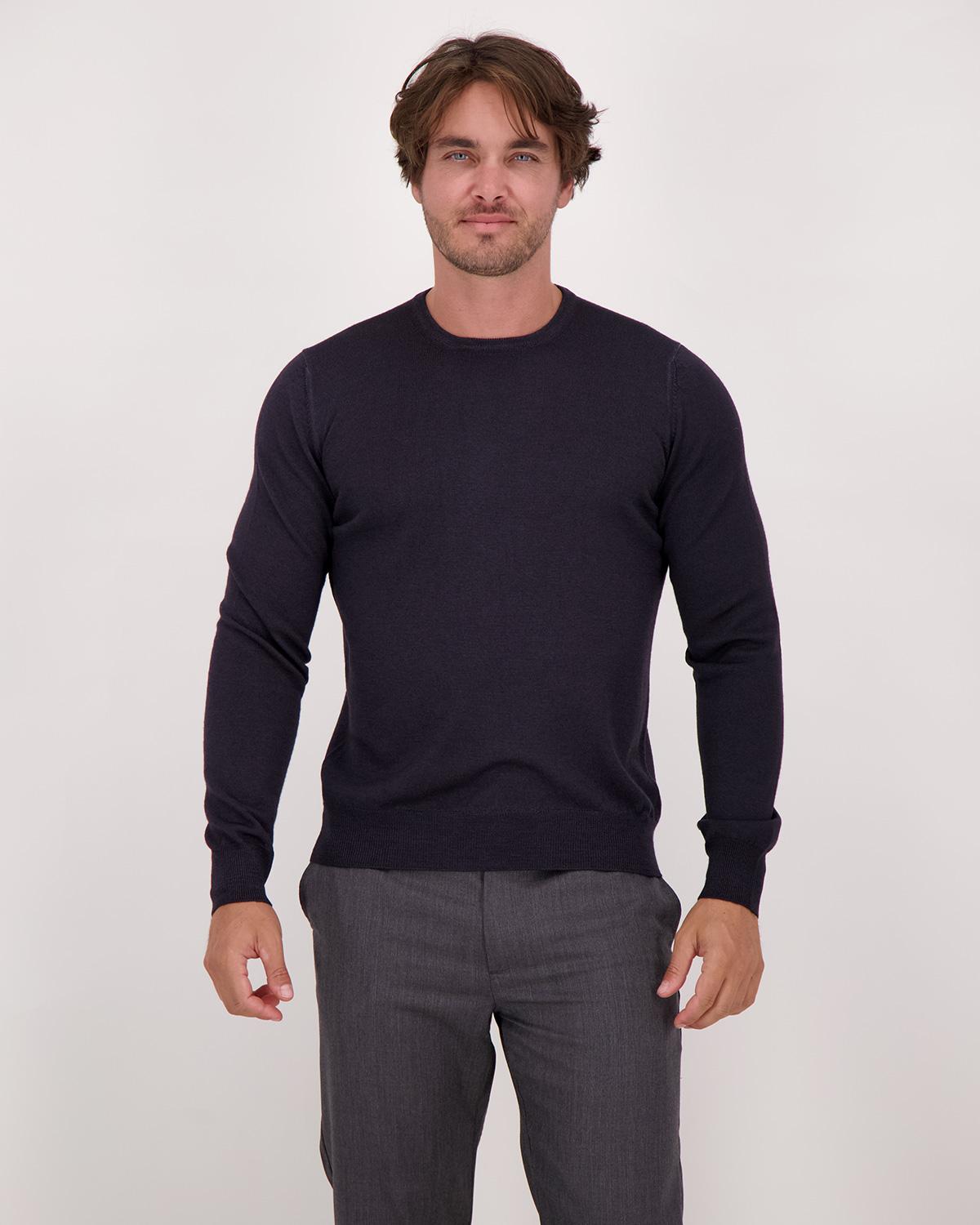 PULL COL ROND GRAN SASSO VINTAGE ANTRACITE