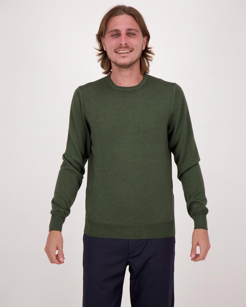 PULL COL ROND GRAN SASSO VINTAGE VERT