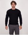 PULL COL ROND GRAN SASSO ATHLEISURE NOIR