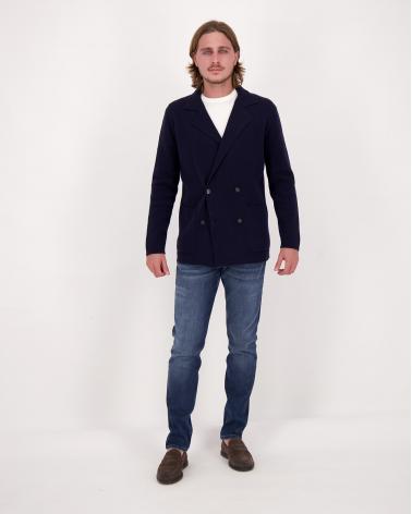 VESTE TAGLIATORE MAILLE CROISEE  WILLOW MARINE