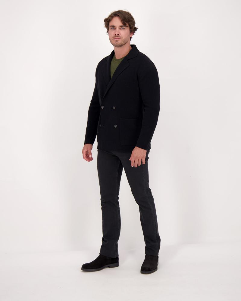 VESTE TAGLIATORE MAILLE CROISEE  WILLOW Noir
