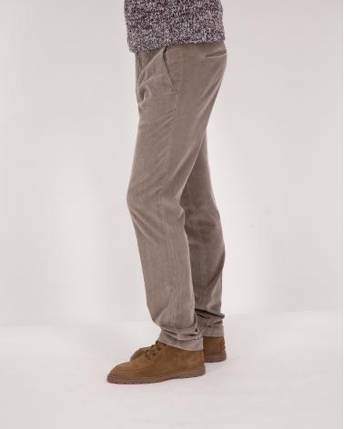PANTALON BRIGLIA  BG03 VELOURS FINES CÔTES BEIGE