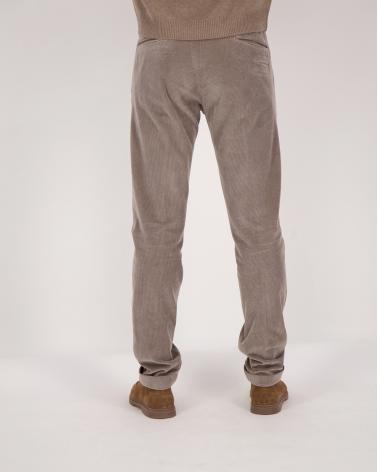 PANTALON BRIGLIA  BG03 VELOURS FINES CÔTES BEIGE
