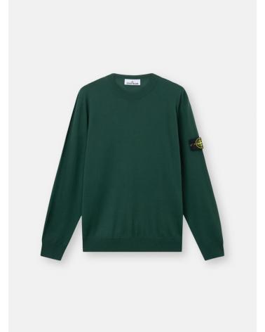 PULL STONE ISLAND COL ROND 5100071 C4 005E JUNIPER VERT