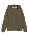 SWEAT  A.P.C.HOODIE KAKI/ORANGE