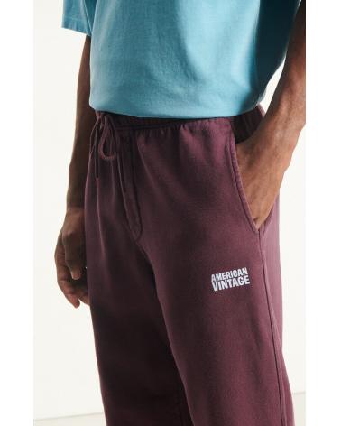 PANTALON AMERICAN VINTAGE JOGG AMPLE BORDEAUX