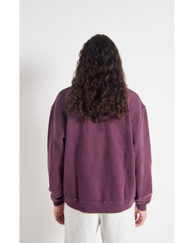 SWEAT COL ROND AMERICAN VINTAGE BORDEAUX