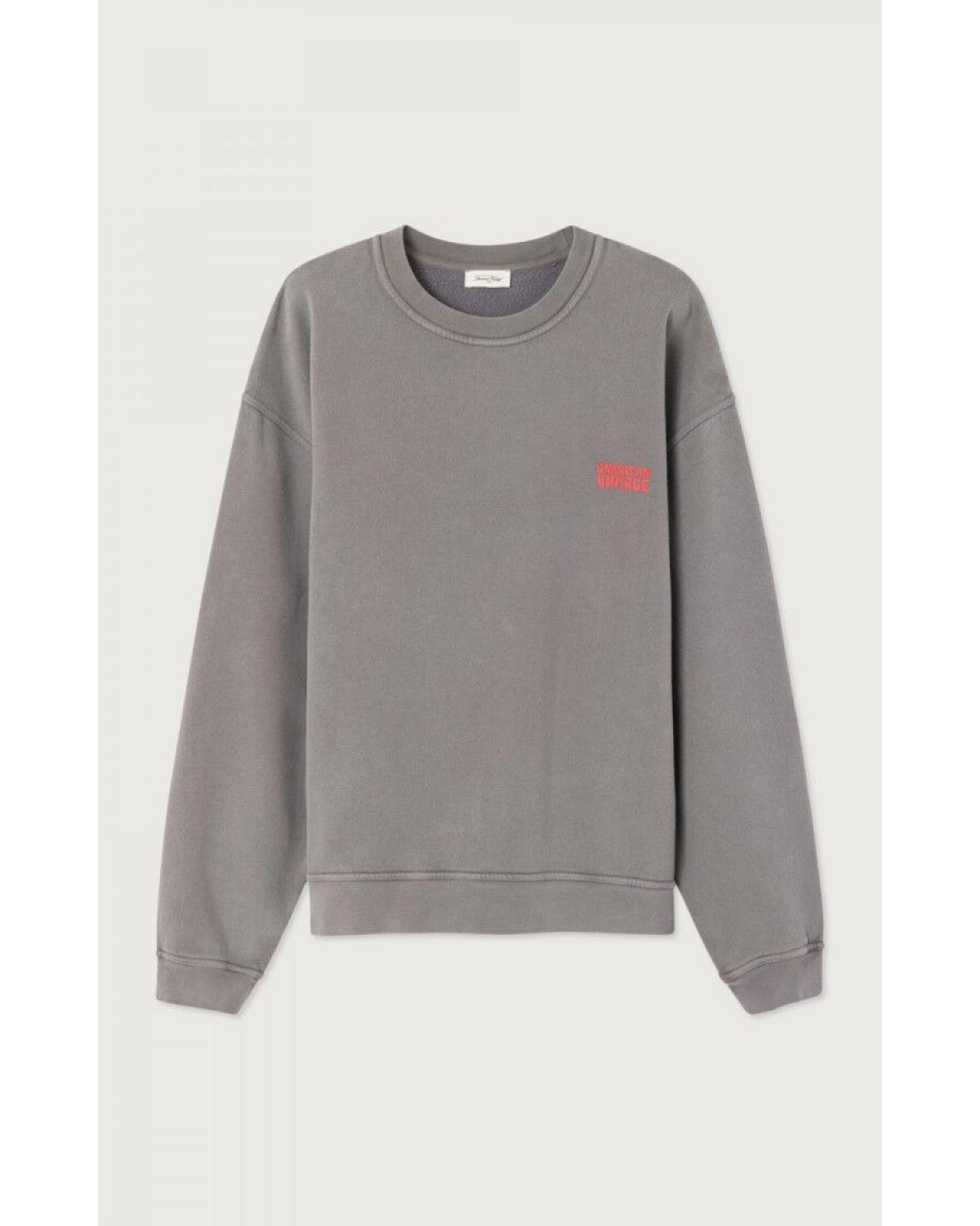 SWEAT COL ROND AMERICAN VINTAGE GRIS