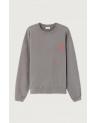 SWEAT COL ROND AMERICAN VINTAGE GRIS