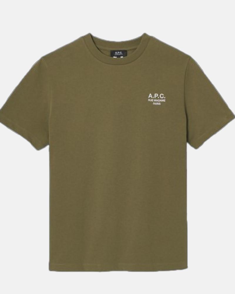 TEE SHIRT A.P.C.STANDARD RUE MADAMEKAKI BLANC