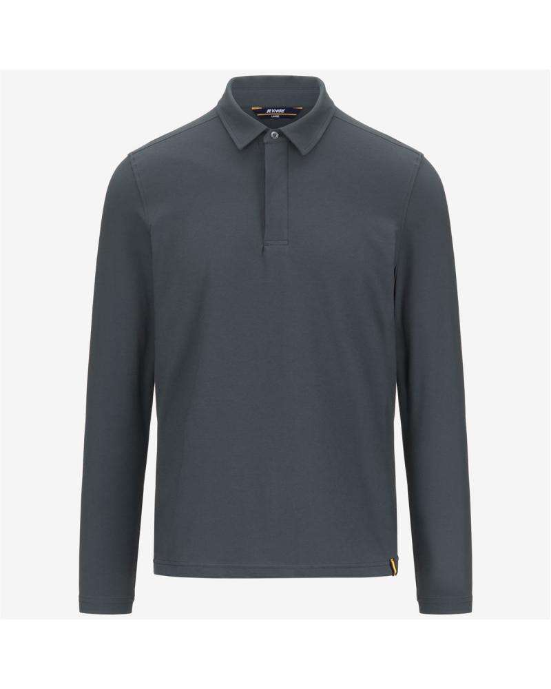 POLO K-WAY ML TIBERE  ICE COTON GRIS