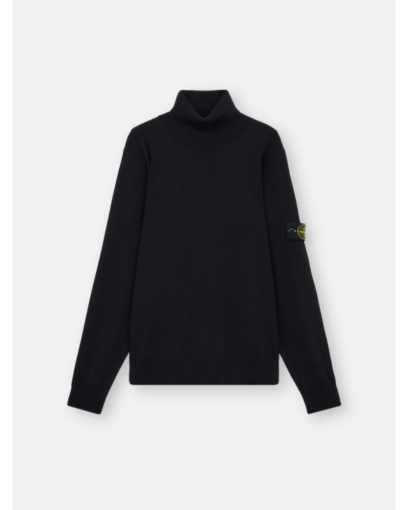 PULL COL ROULÉ STONE ISLAND  5100025  S00C4 0029 NOIR
