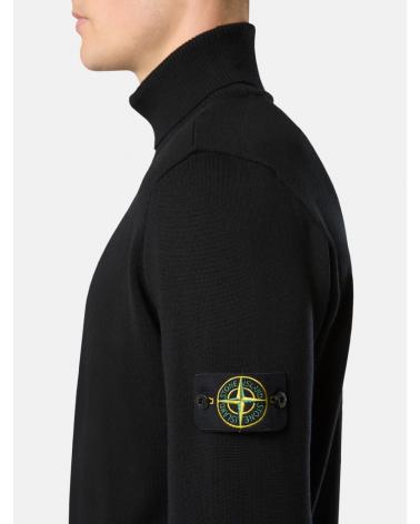 PULL COL ROULÉ STONE ISLAND  5100025  S00C4 0029 NOIR