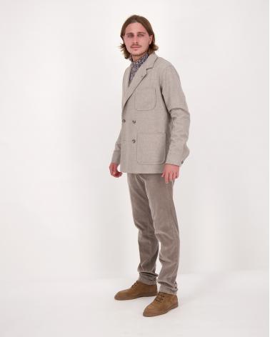 VESTE CROISEE TAGLIATORE BRAUN BEIGE
