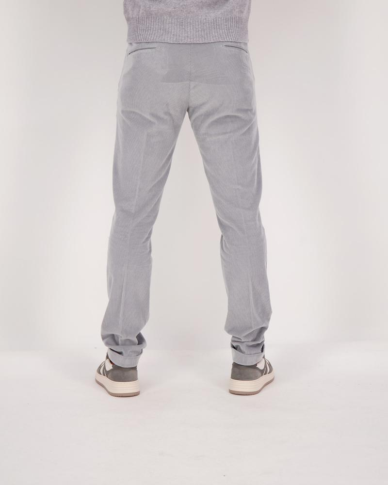 PANTALON BRIGLIA  BG03 VELOURS FINES CÔTES GRIS
