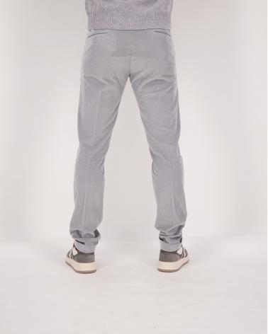 PANTALON BRIGLIA  BG03 VELOURS FINES CÔTES GRIS