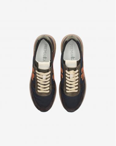 BASKET PREMIATA MICK 7721 MARRON/MARINE