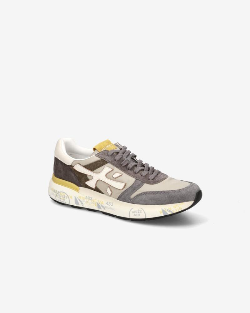 BASKET PREMIATA MICK 7713 GRIS/JAUNE