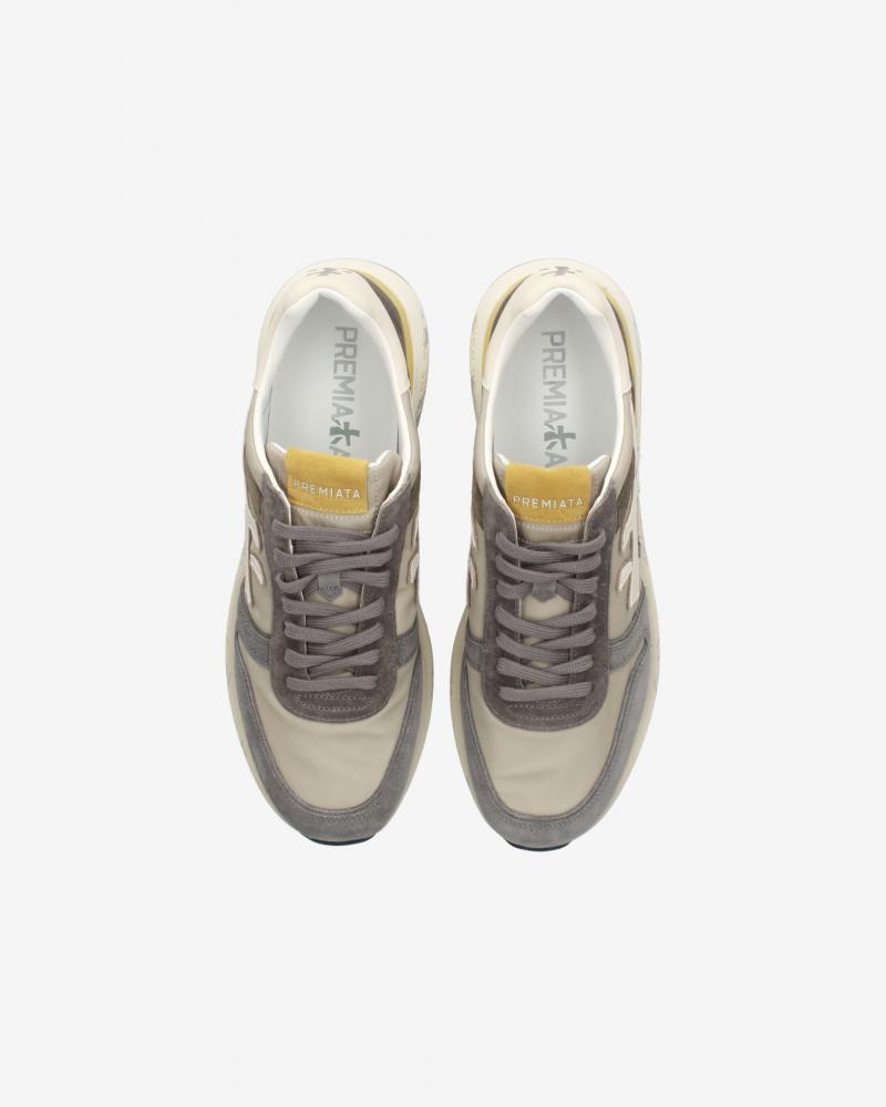 BASKET PREMIATA MICK 7713 GRIS/JAUNE