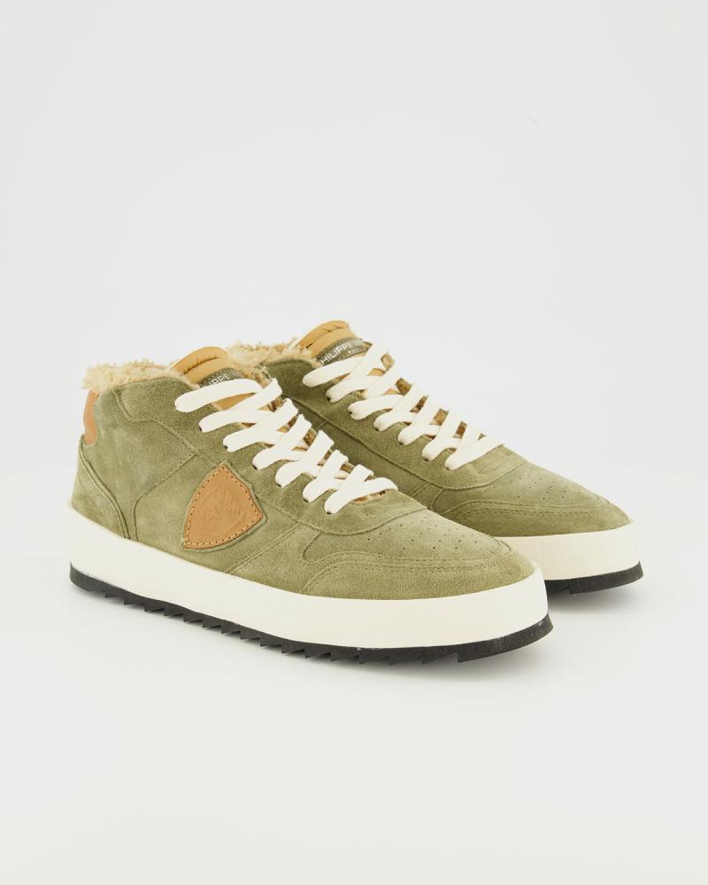 BASKET PHILIPPE MODEL NICE DAIM MILITAIRE