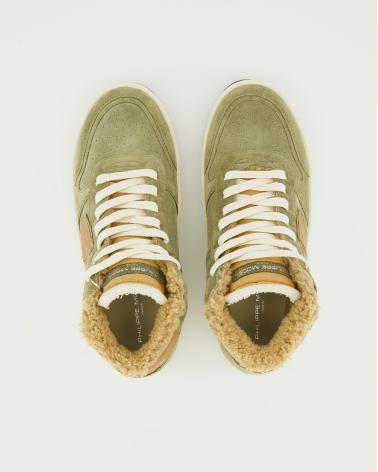BASKET PHILIPPE MODEL NICE DAIM MILITAIRE