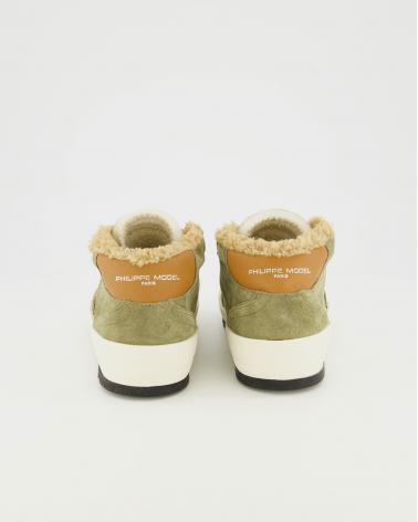 BASKET PHILIPPE MODEL NICE DAIM MILITAIRE