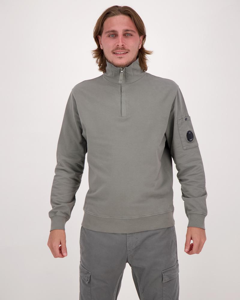 SWEAT POLO COLLAR SS 102A CP COMPANY GRIS