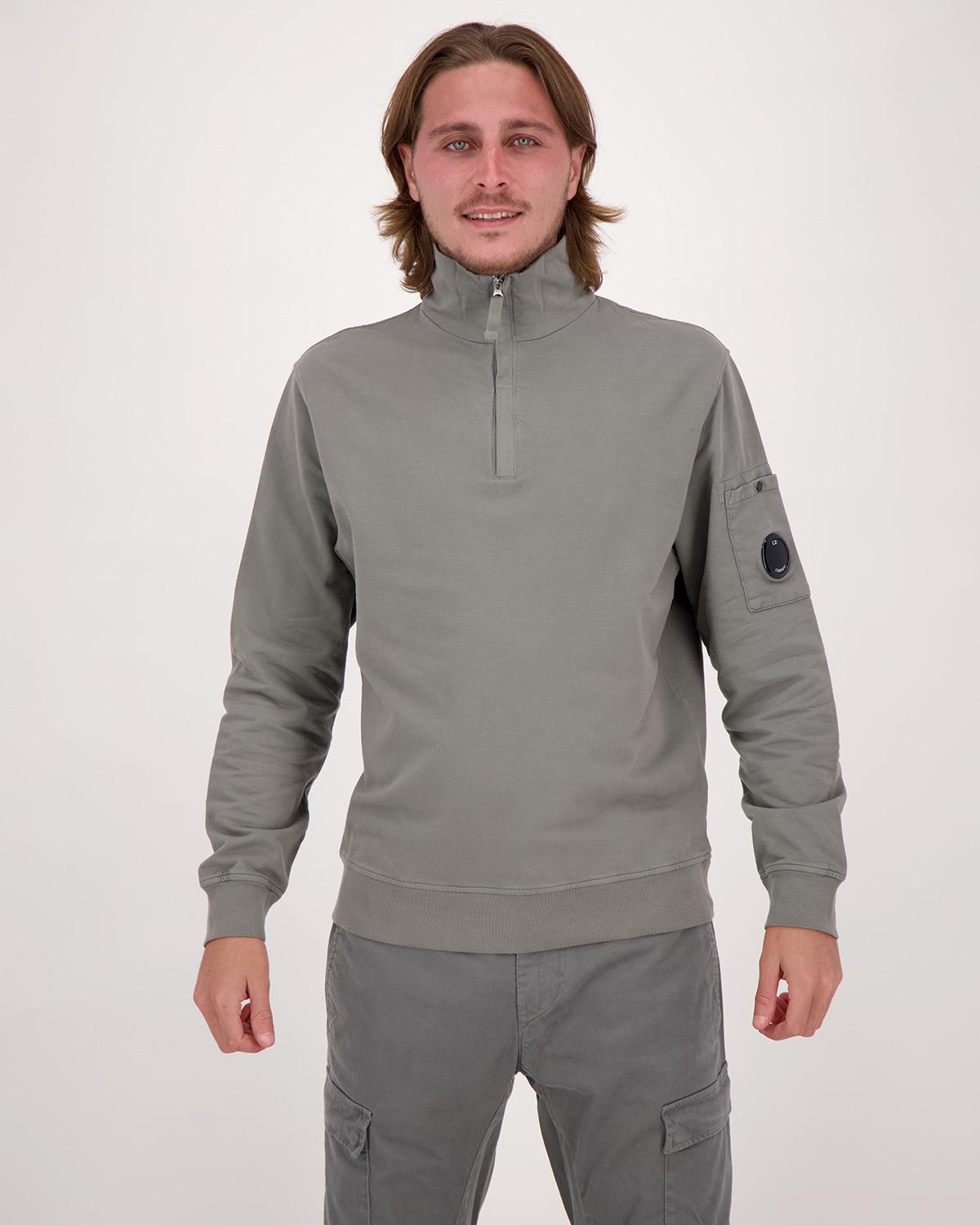 SWEAT POLO COLLAR SS 102A CP COMPANY GRIS