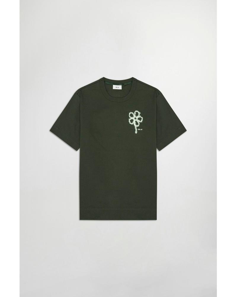TEE SHIRT PEDRO NN.07 BRODÉ KAKI