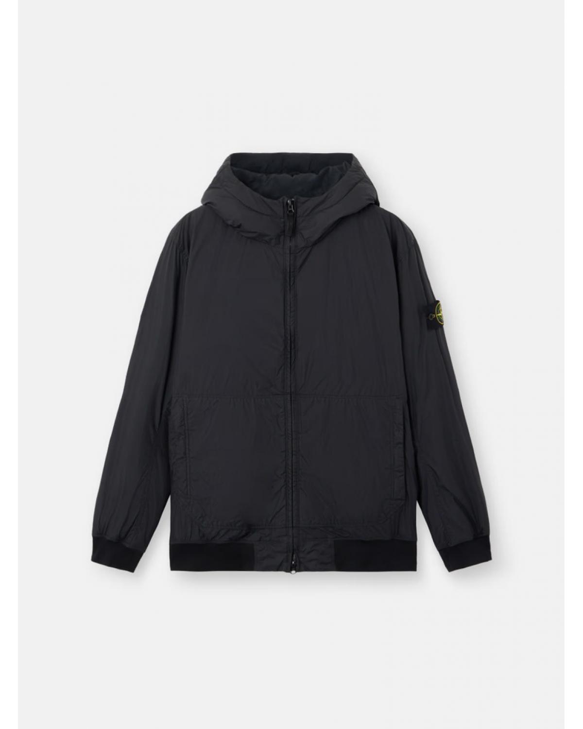 BLOUSON STONE ISLAND CRINKLE REPS NYLON 4100013 0029 NOIR