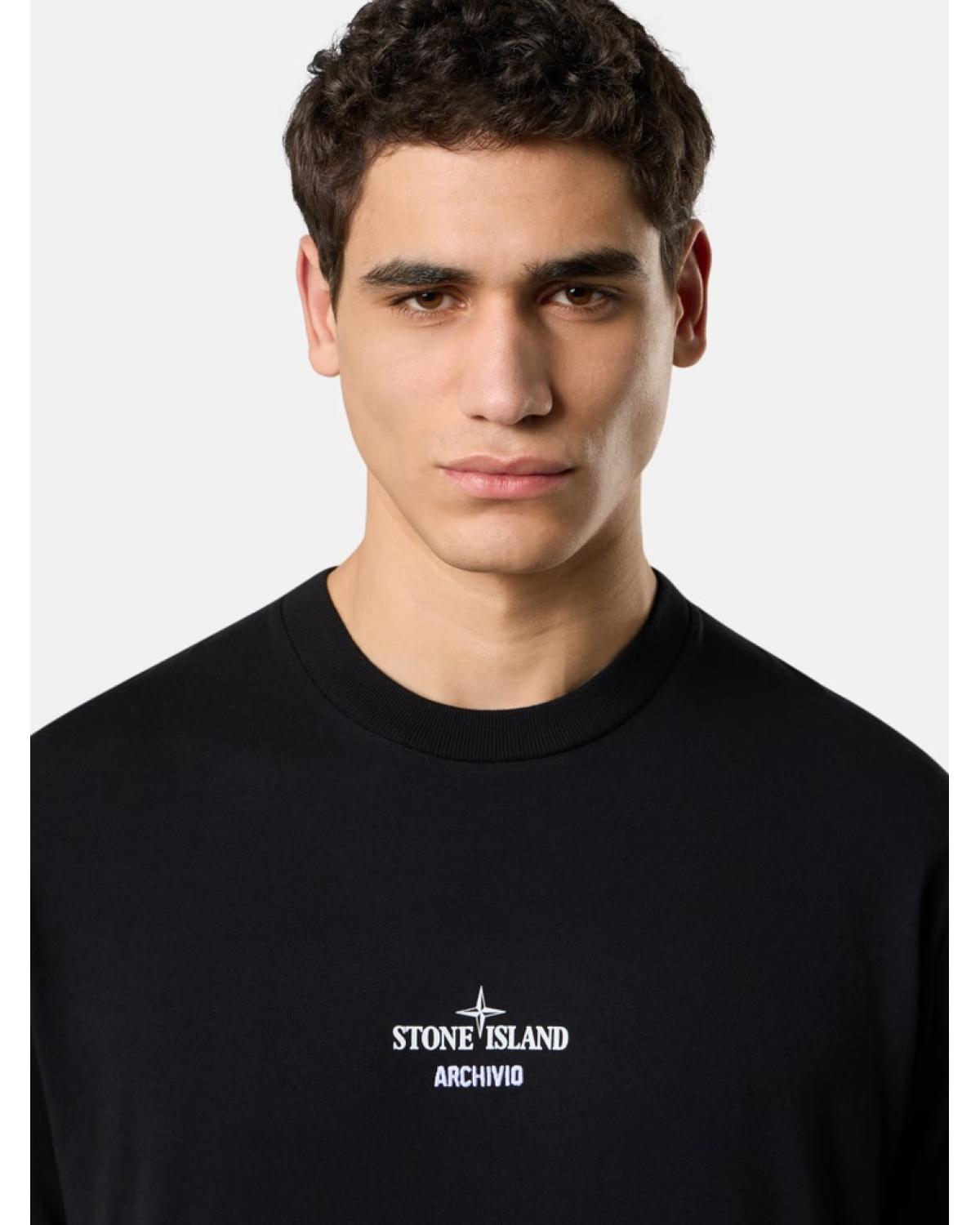 TEE SHIRT STONE ISLAND 2100037 S0091 0029 NOIR